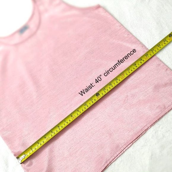 SIAM SILK 100% Thai Silk PINK Womens Tank Top Slip-on Round Neckline Sleeveless - Picture 10 of 12